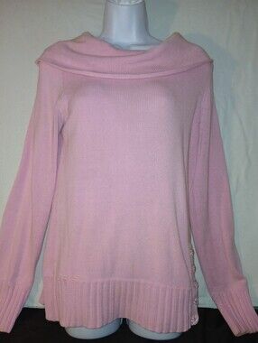 Pre-loved Pink Off-Shoulder Knit Sweater.